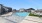 resort style pool with seating